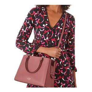 BARELY USED Kate Spade Leila Medium Triple Compartment Satchel Cherrywood